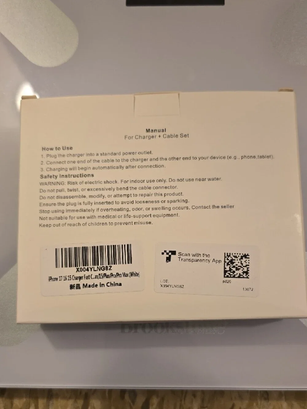 Fast Charging Dual USB Wall Charger with Cables - White